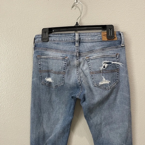Ralph Lauren Denim & Supply Morgan Skinny Distressed Destroyed Jeans Size 27x32 - Picture 10 of 11